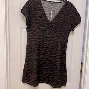 NWT Madewell Zebra Print Dress- Size 12
